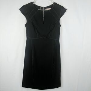 Rebecca Taylor Black Trim Dress Business Cocktail